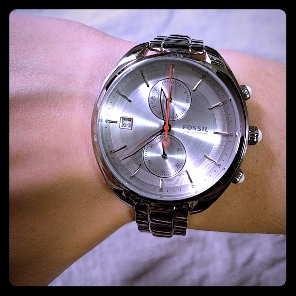 Stainless steel Fossil watch